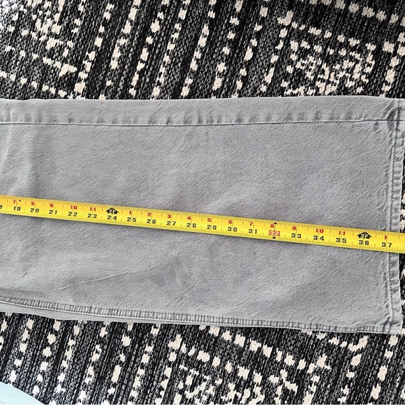 Anthropologie Unpublished NOEMI Light Gray Wide Leg Relaxed Jeans 29 - Picture 9 of 15